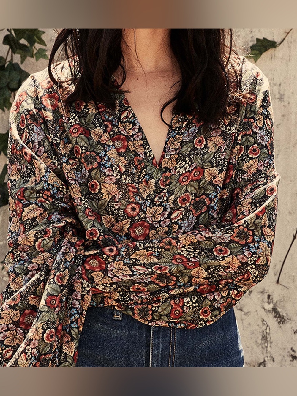 Doen Jane Blouse in Wildberry Thicket